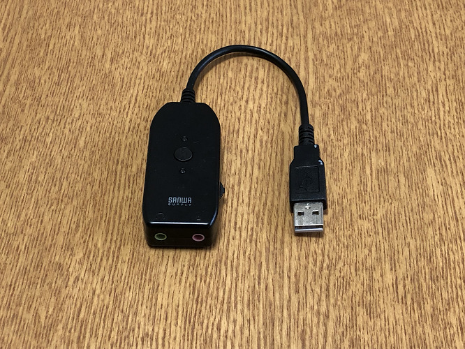 USB接続のオーディオインターフェイス