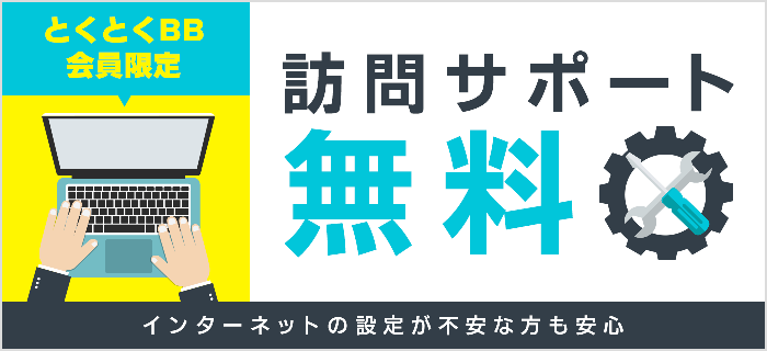 訪問設定サポート:1回無料